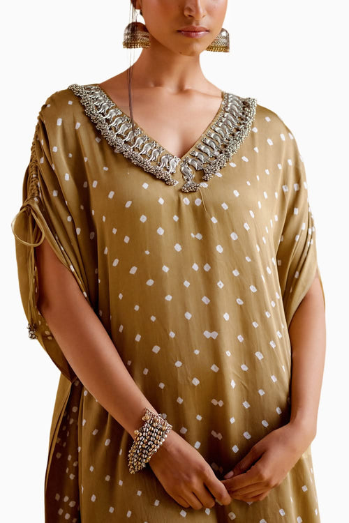 Dakshayani Beige Kaftan