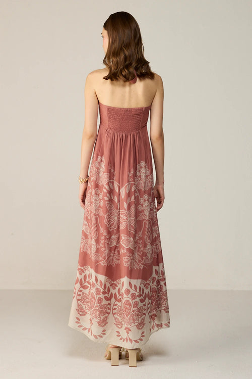 Pink Celeste Midi Dress
