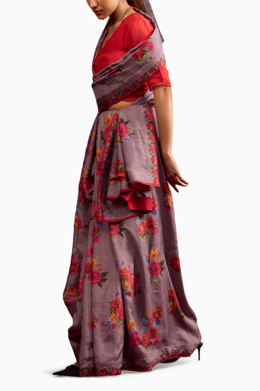 Eternal Love Slate Saree