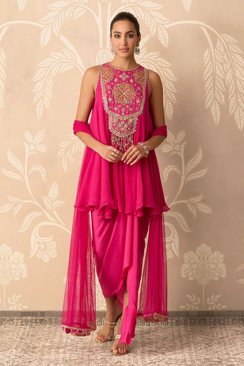 Saaz Kurti Skirt Set