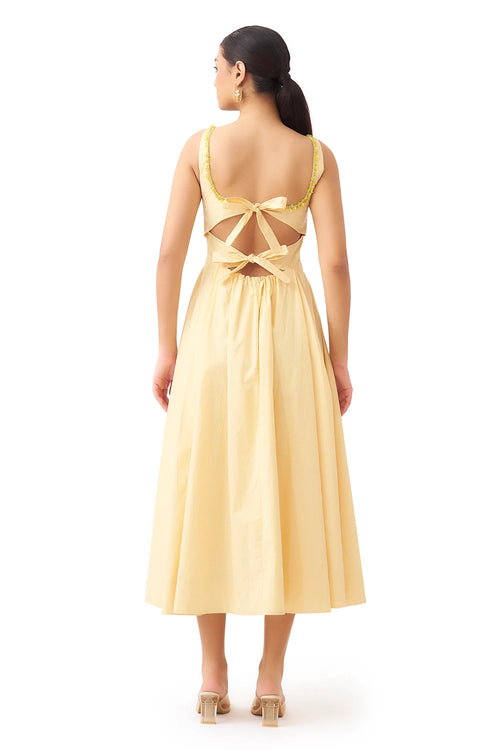 Saffron Pastel Yellow Dress