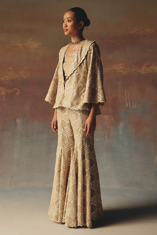 Golden Scallop Blazer