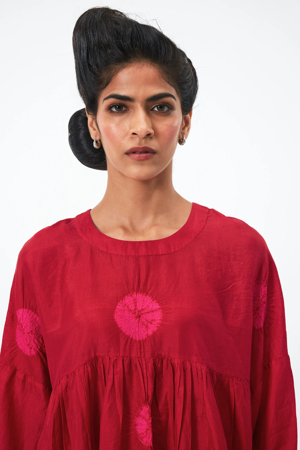 Red Rani Polka Dress