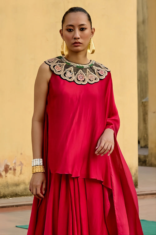 Jantar Mantar Gulab Skirt Set