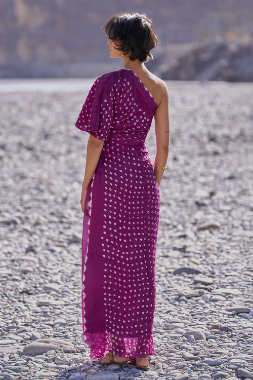Single Sleeve Bandhani Dress