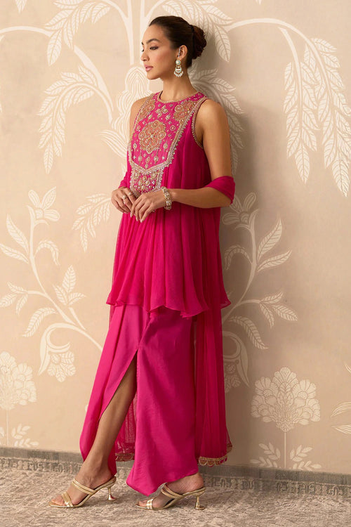 Saaz Kurti Skirt Set