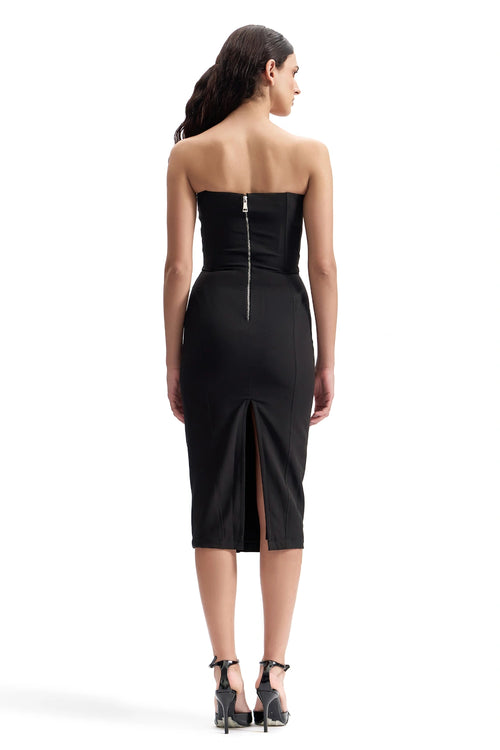 Contour Pleated Midi Dress