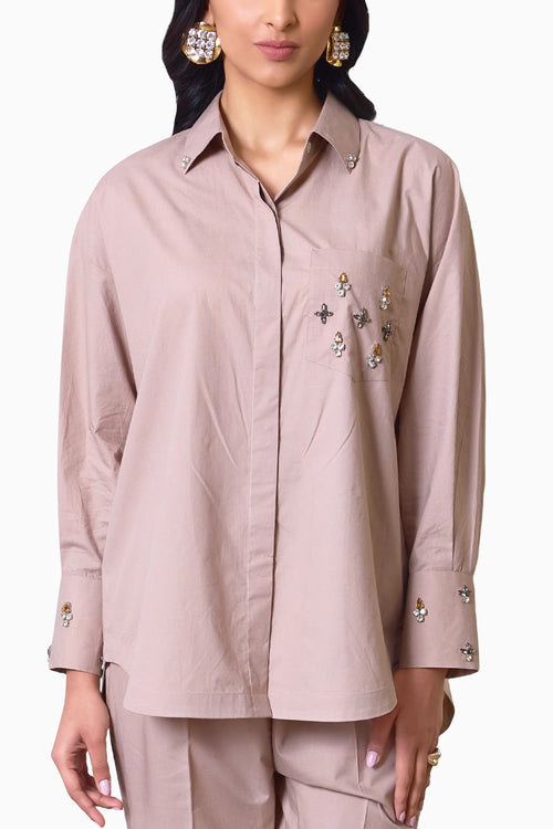 Luxe Embellished Shirt