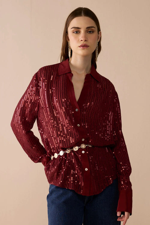 Glam Sequin Shirt