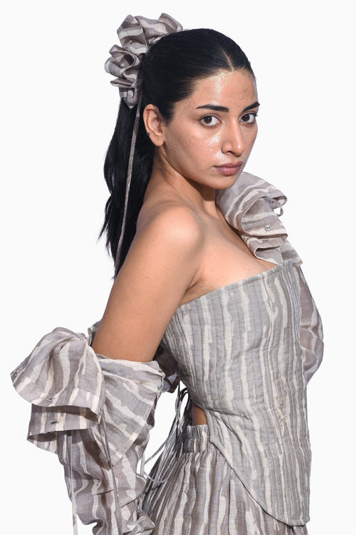 Ash Shima Ruched Corset Set
