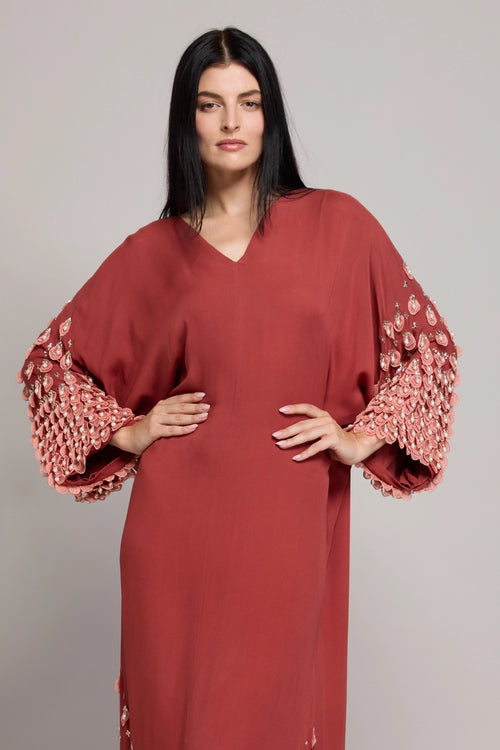 Gajri Leaf Kaftan