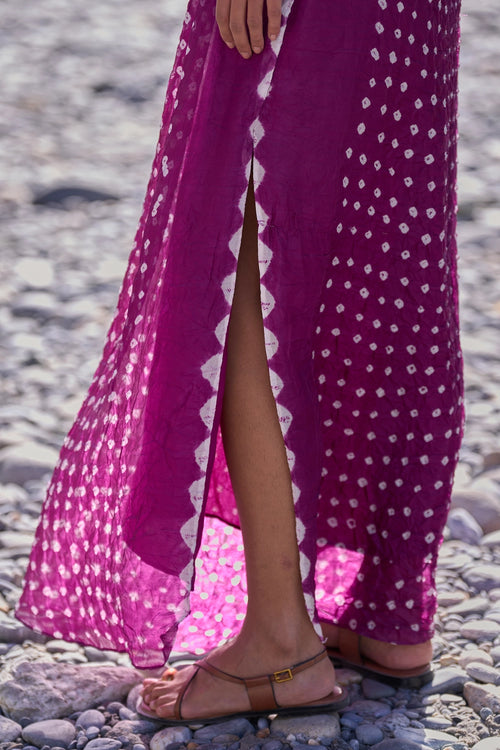 Single Sleeve Bandhani Dress