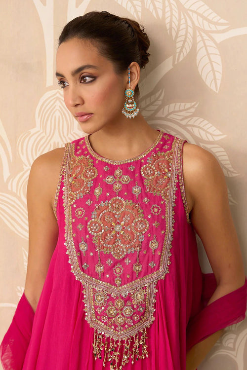 Saaz Kurti Skirt Set