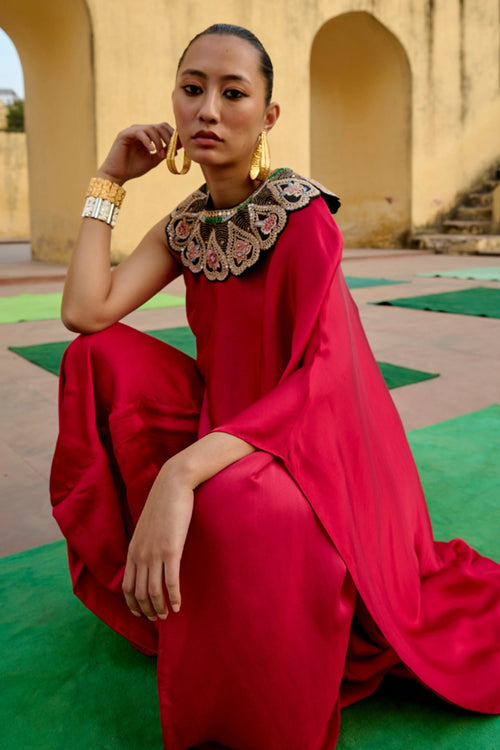 Jantar Mantar Gulab Skirt Set
