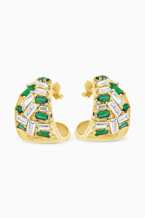Emerald Mosaic Earrings