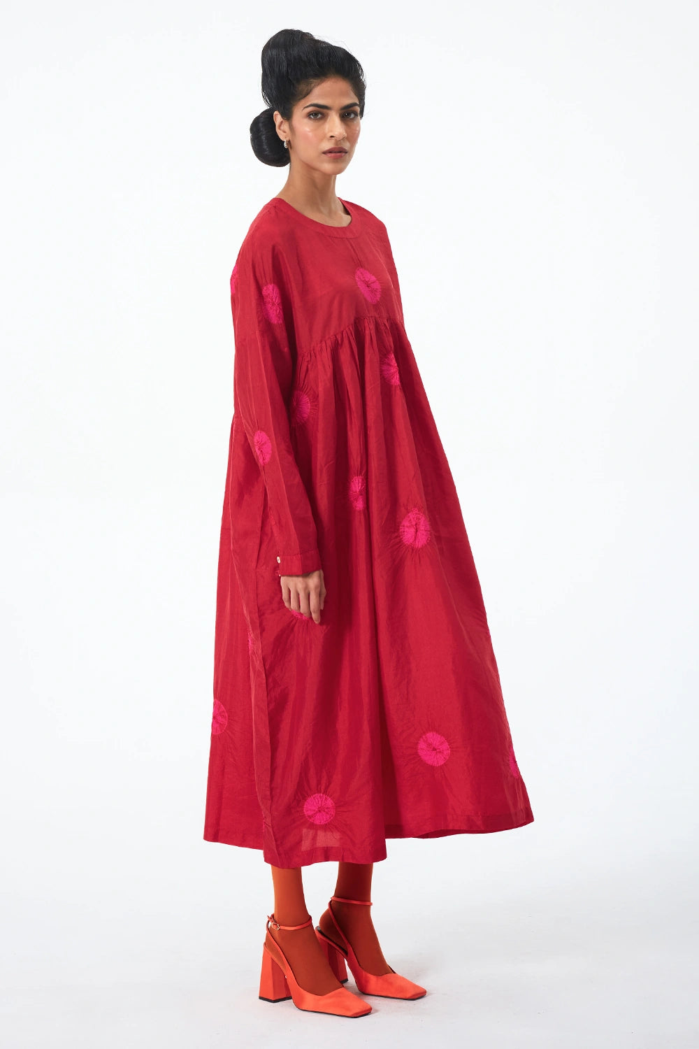 Red Rani Polka Dress