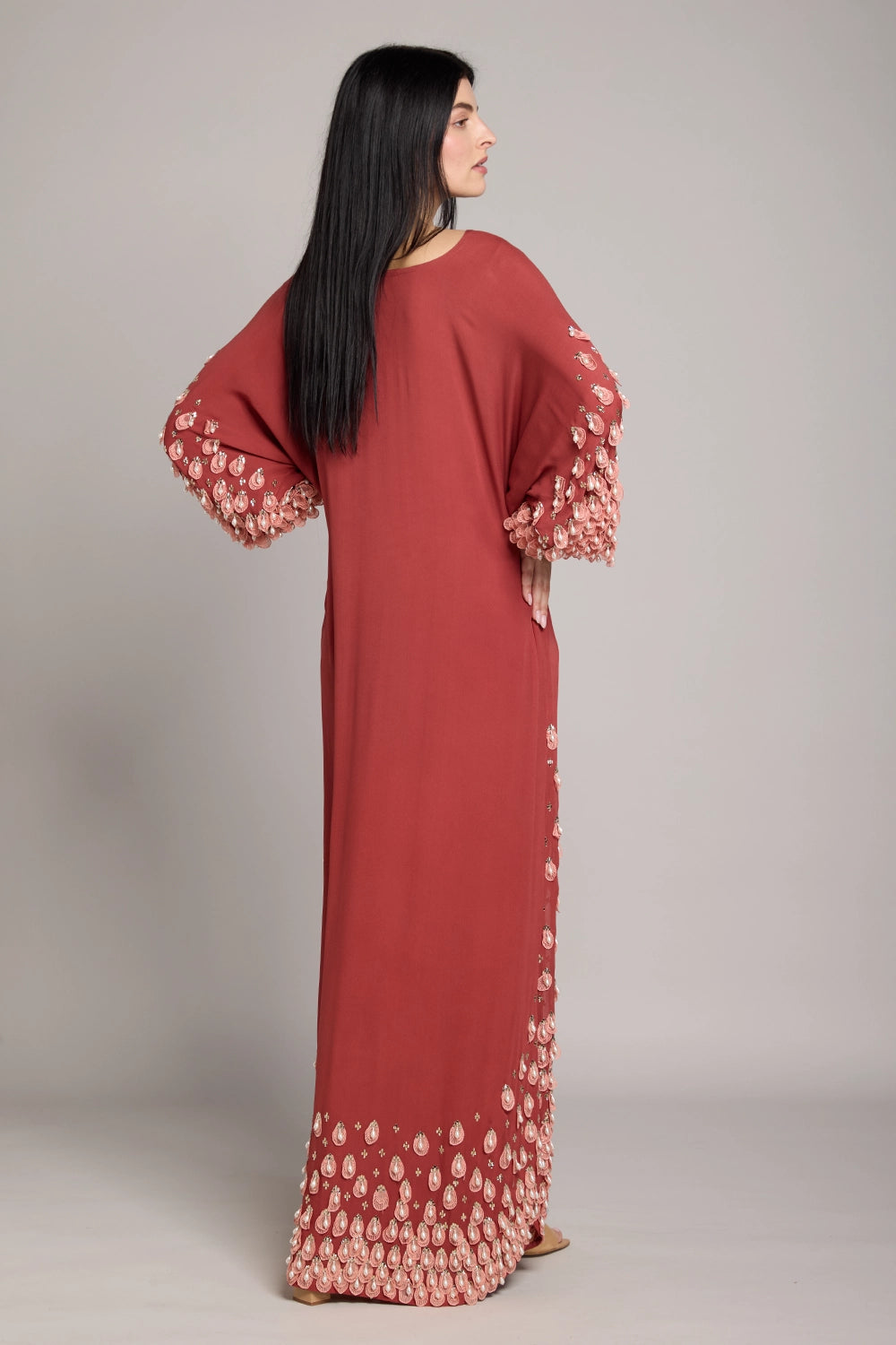 Gajri Leaf Kaftan