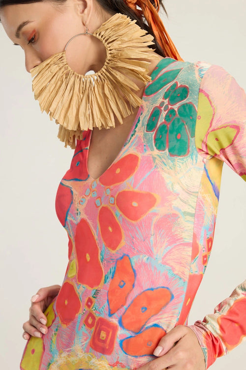 Multi Kenzie Swimsuit With Leni Cape
