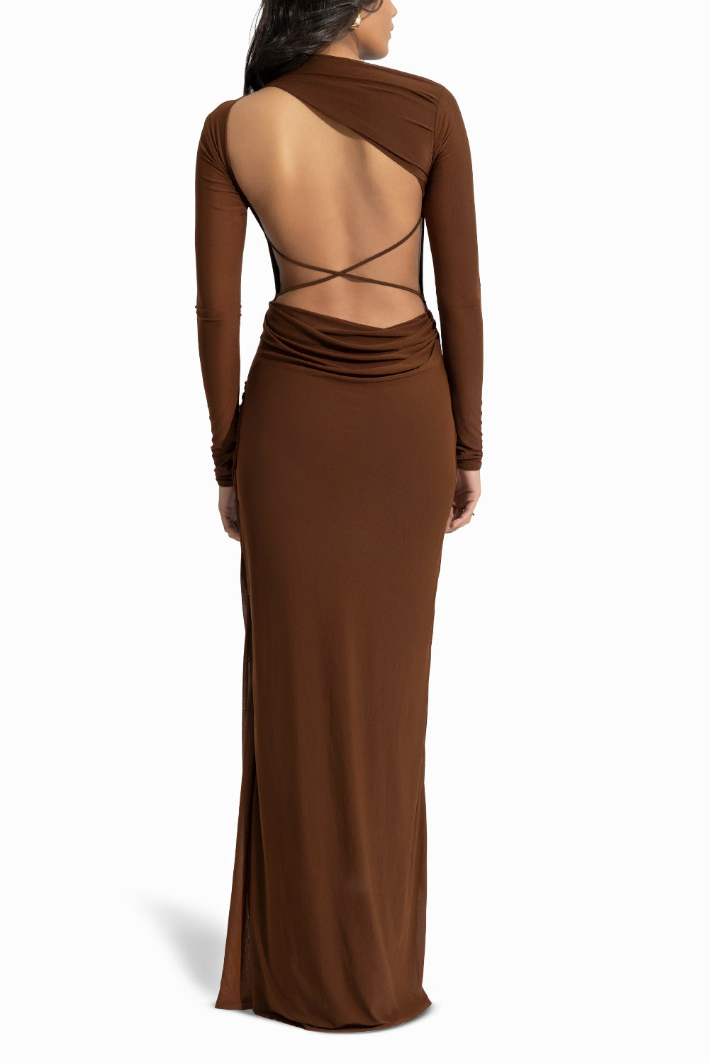 Hena Chocolate Brown Dress