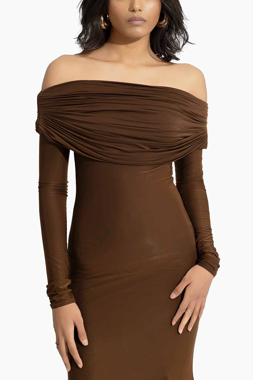 Irene Espresso Brown Dress