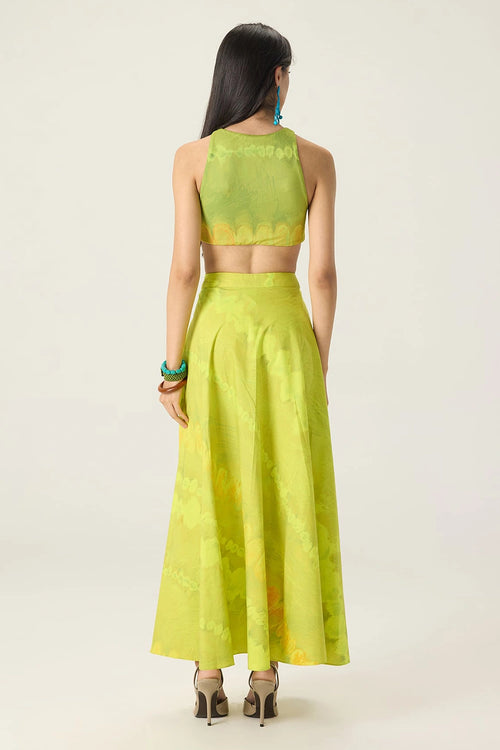 Lime Green Jamie Blouse With Lainey Skirt