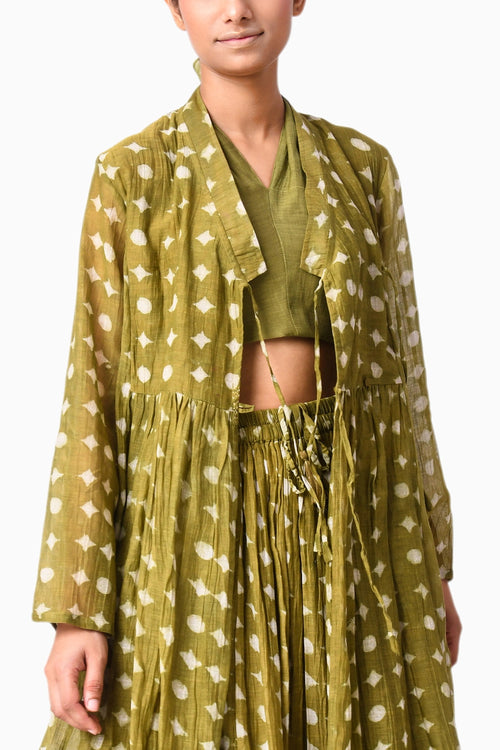 Wrap Tie Heena Shima Tama Co-ord
