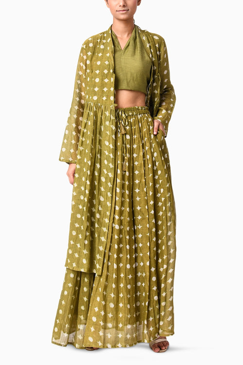 Wrap Tie Heena Shima Tama Co-ord