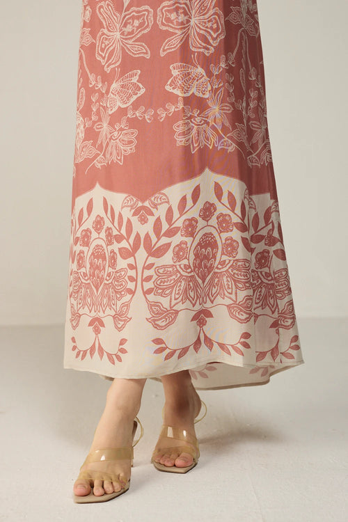 Pink Celeste Midi Dress