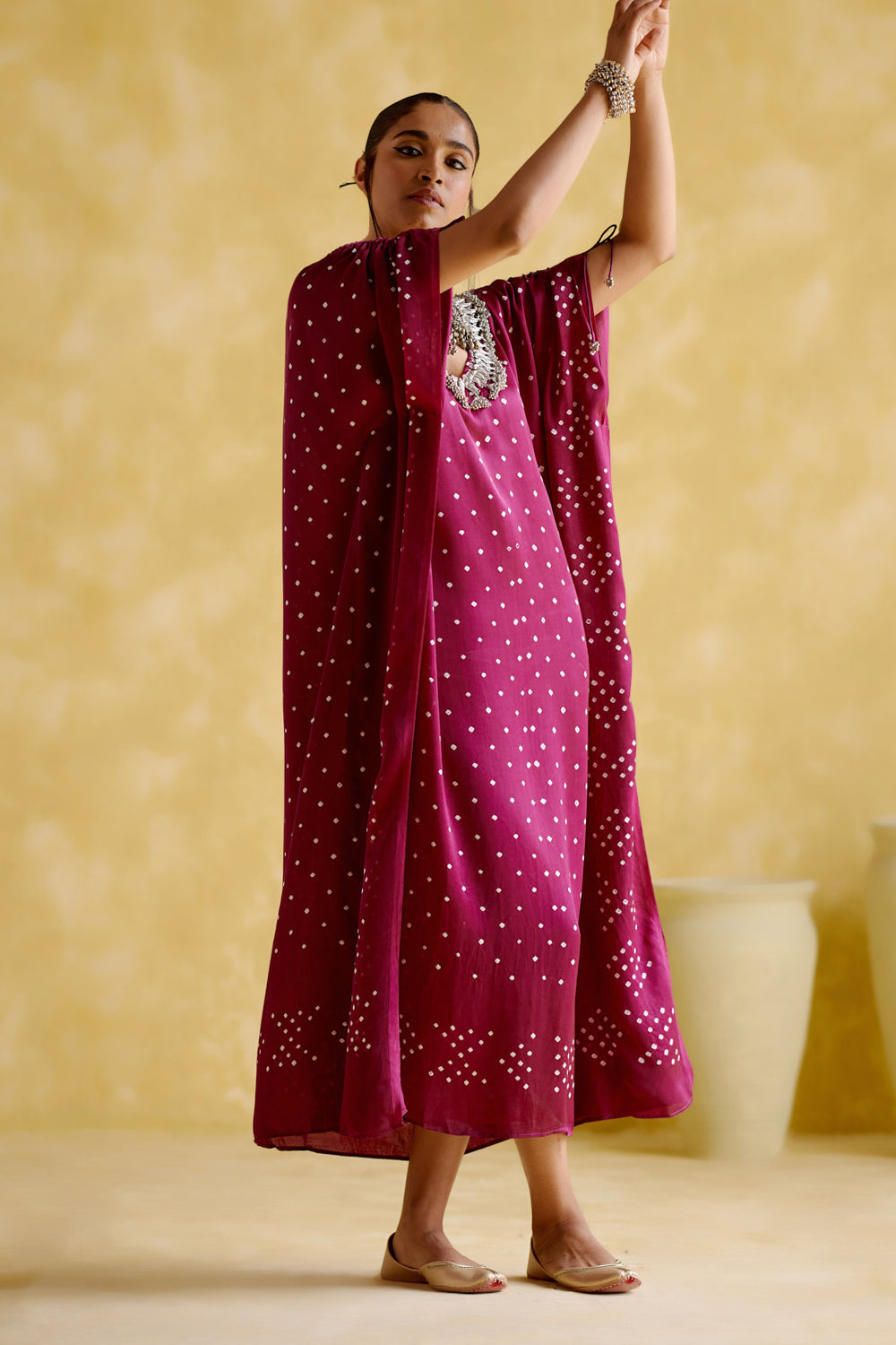 Dakshayani Purple Kaftan