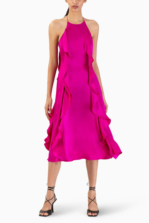 Fuchsia Dusk Waterfall Dress
