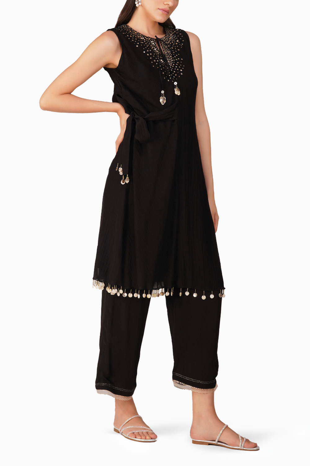 Starry Sky Asymmetric Tunic Set