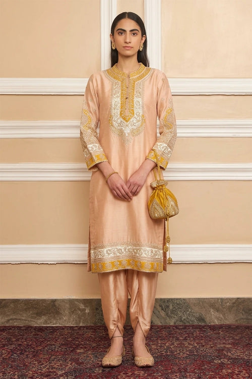 Myreen Rosepink Straight Kurta with Dhoti