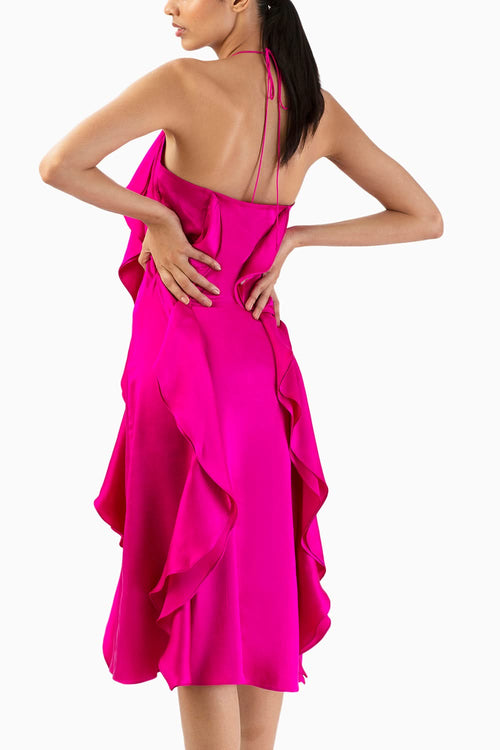 Fuchsia Dusk Waterfall Dress