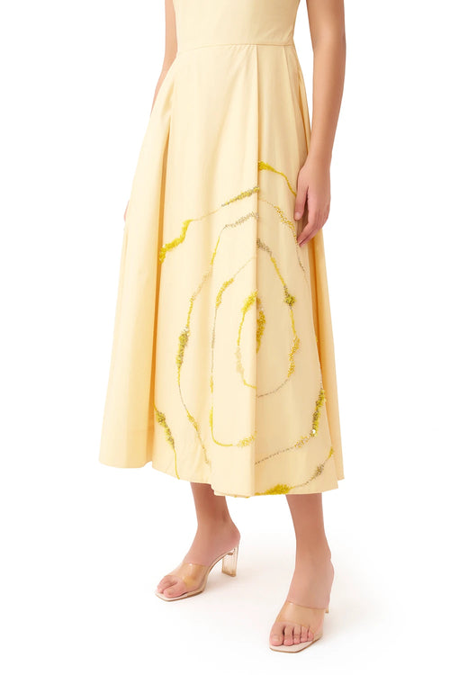 Saffron Pastel Yellow Dress