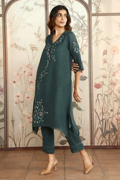 Forest Diamond Dahlia Fly Free Tunic Set