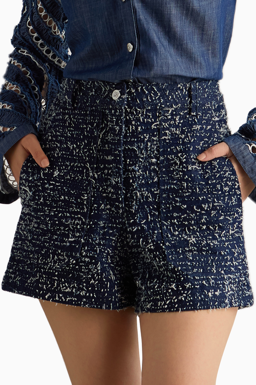 Distressed Denim Shorts