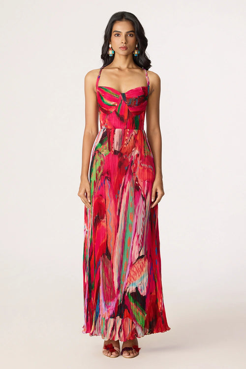Pink And Multi Kiara Dress