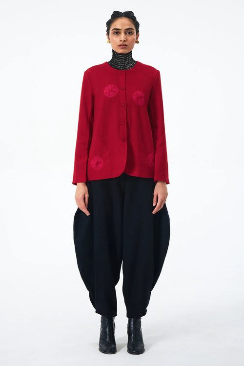 Red Rani Classer's Merino Wool Felt Jacket