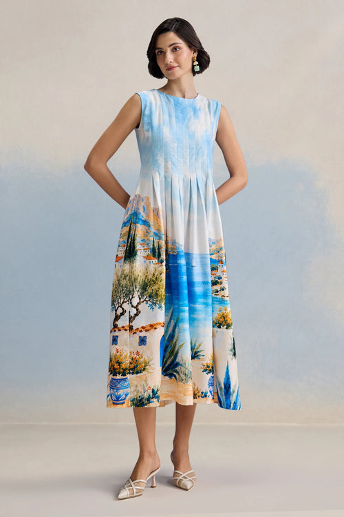 Mediterranean Midi Dress