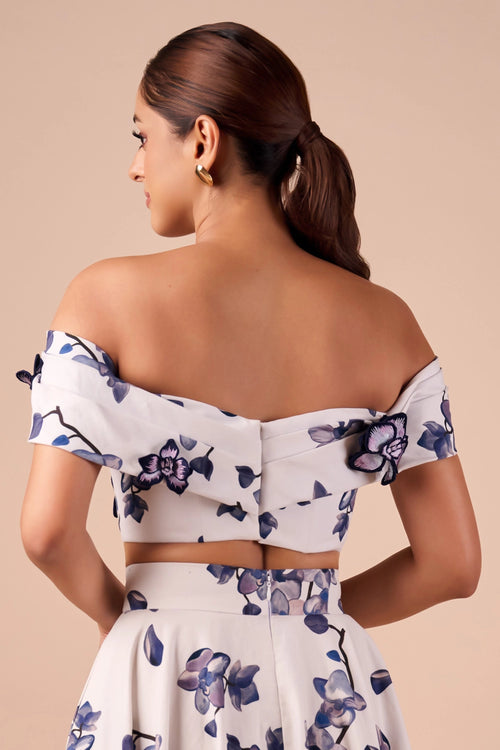 Orchid Off Shoulder Top