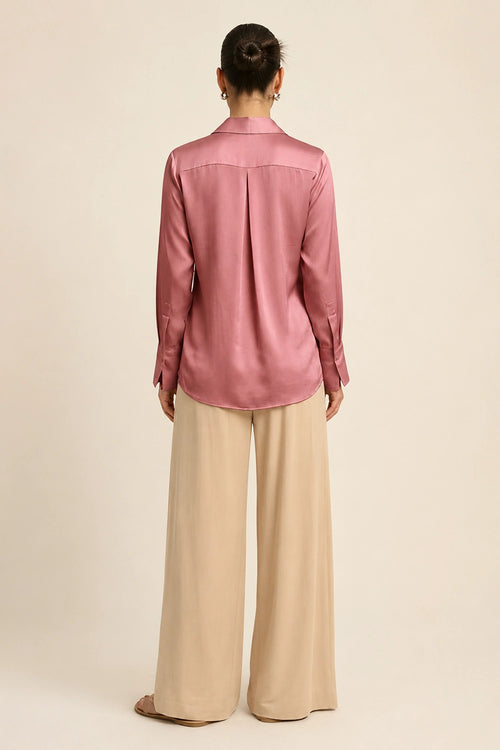 Brick Red Loop Blouse