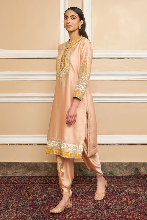 Myreen Rosepink Straight Kurta with Dhoti