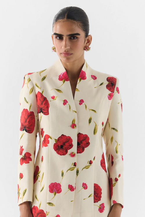 Sisley Rose Blazer And Pants Set