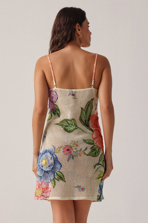 Bloom Isles Bardot Mini Dress