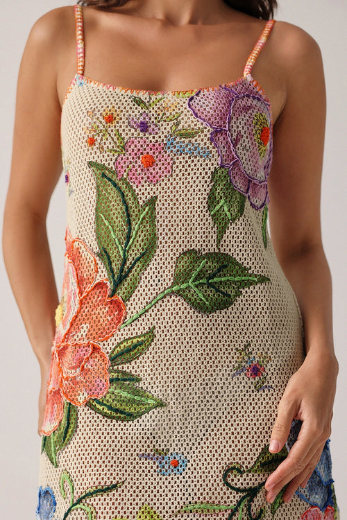 Bloom Isles Bardot Mini Dress