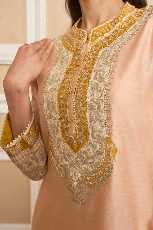 Myreen Rosepink Straight Kurta with Dhoti