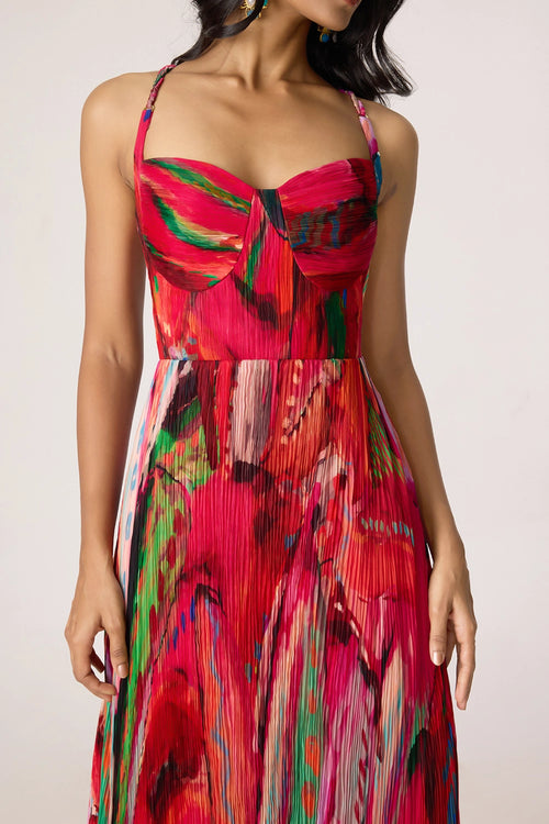 Pink And Multi Kiara Dress