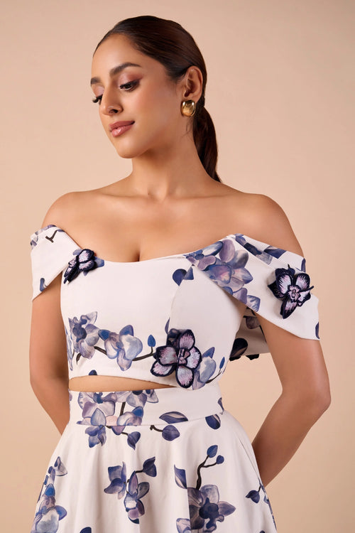 Orchid Off Shoulder Top