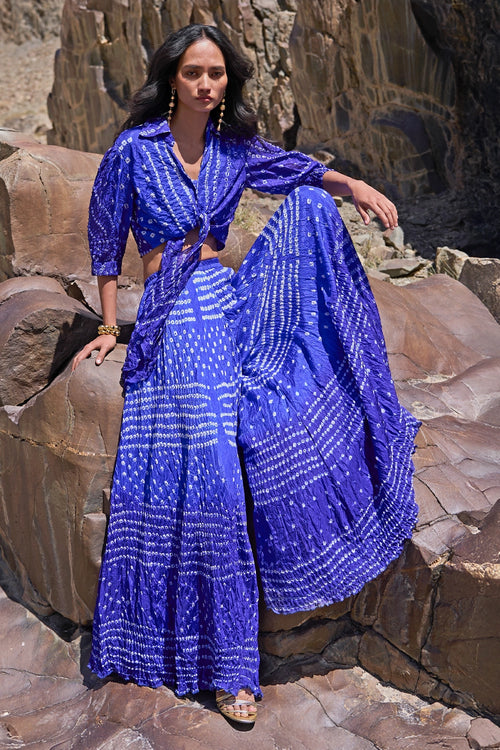 Flared Bandhani Pant