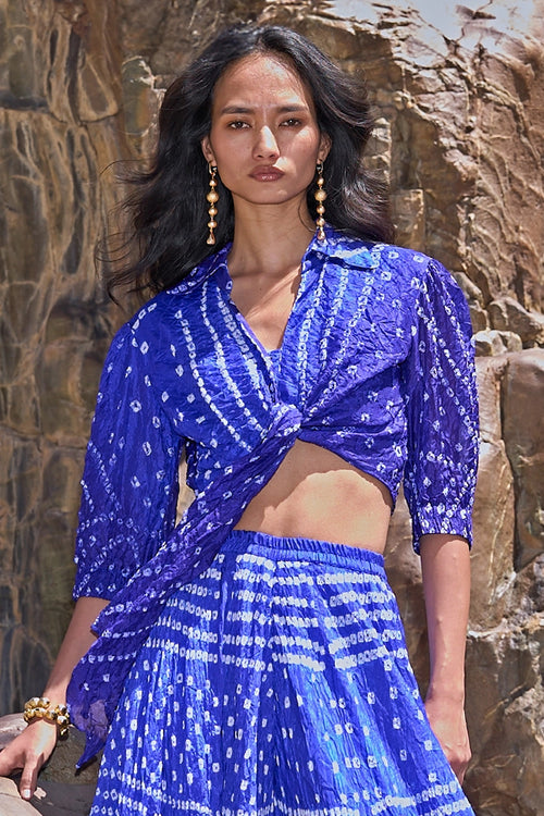 Tie-Knot Bandhani Top